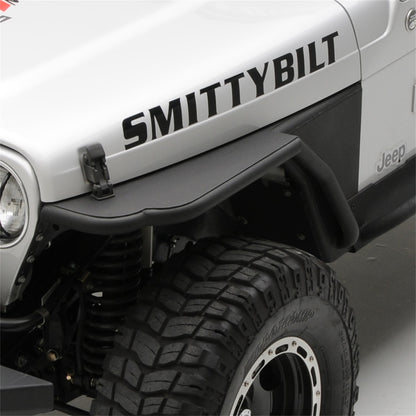 SMITTYBILT | XRC Front Tube Fenders W/ 3 Inch Flare 97-06 Wrangler TJ/LJ Black Textured Smittybilt |76873