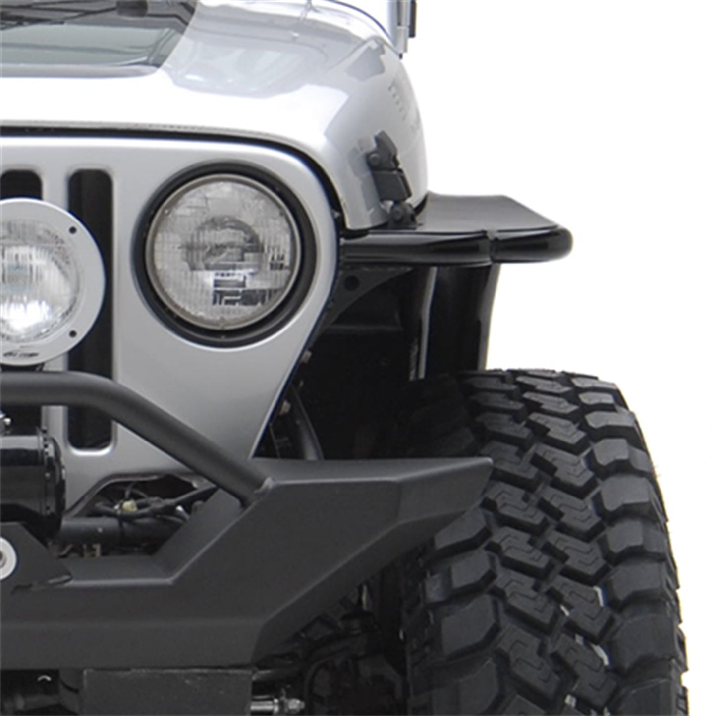 SMITTYBILT | XRC Front Tube Fenders W/ 3 Inch Flare 97-06 Wrangler TJ/LJ Black Textured Smittybilt |76873