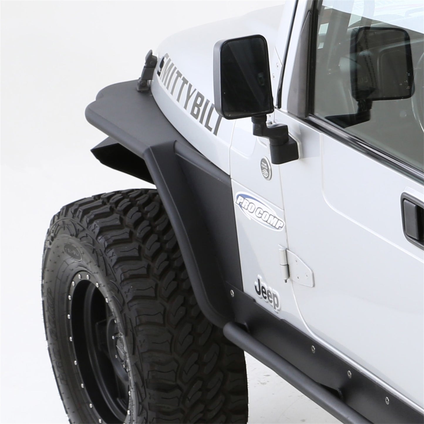SMITTYBILT | XRC Front Tube Fenders W/ 3 Inch Flare 97-06 Wrangler TJ/LJ Black Textured Smittybilt |76873