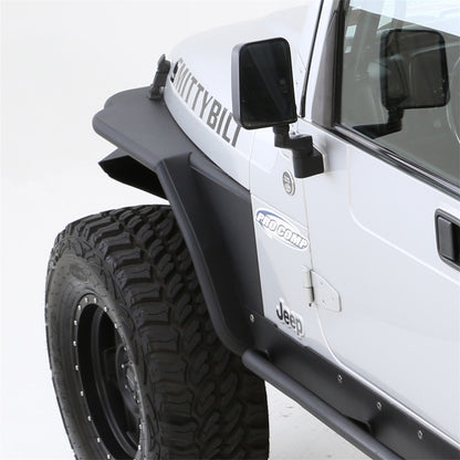 SMITTYBILT | XRC Front Tube Fenders W/ 3 Inch Flare 97-06 Wrangler TJ/LJ Black Textured Smittybilt |76873