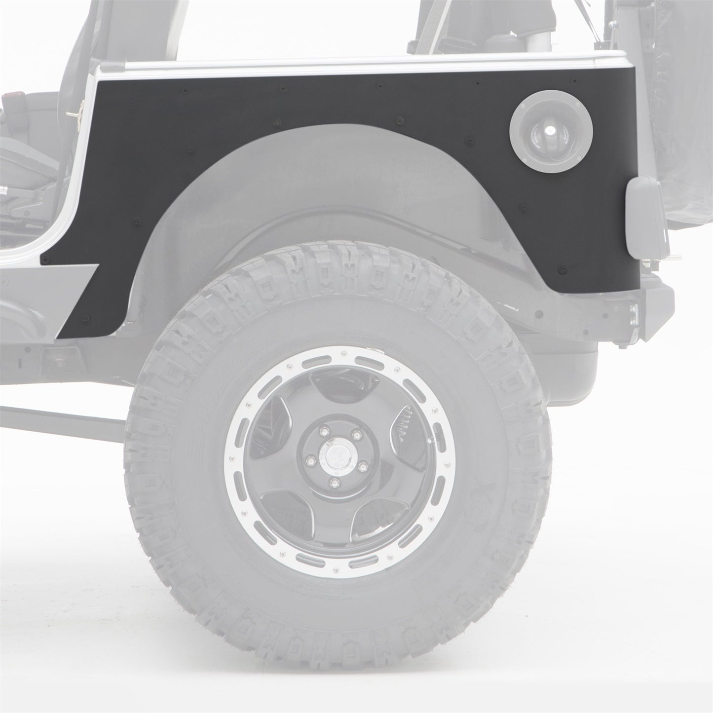 SMITTYBILT | XRC Rear Corner Guards Black Textured 97-06 Wrangler TJ/LJ 2 Door Smittybilt |76874