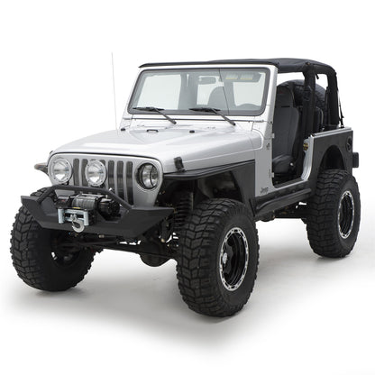 SMITTYBILT | XRC Rear Corner Guards Black Textured 97-06 Wrangler TJ/LJ 2 Door Smittybilt |76874
