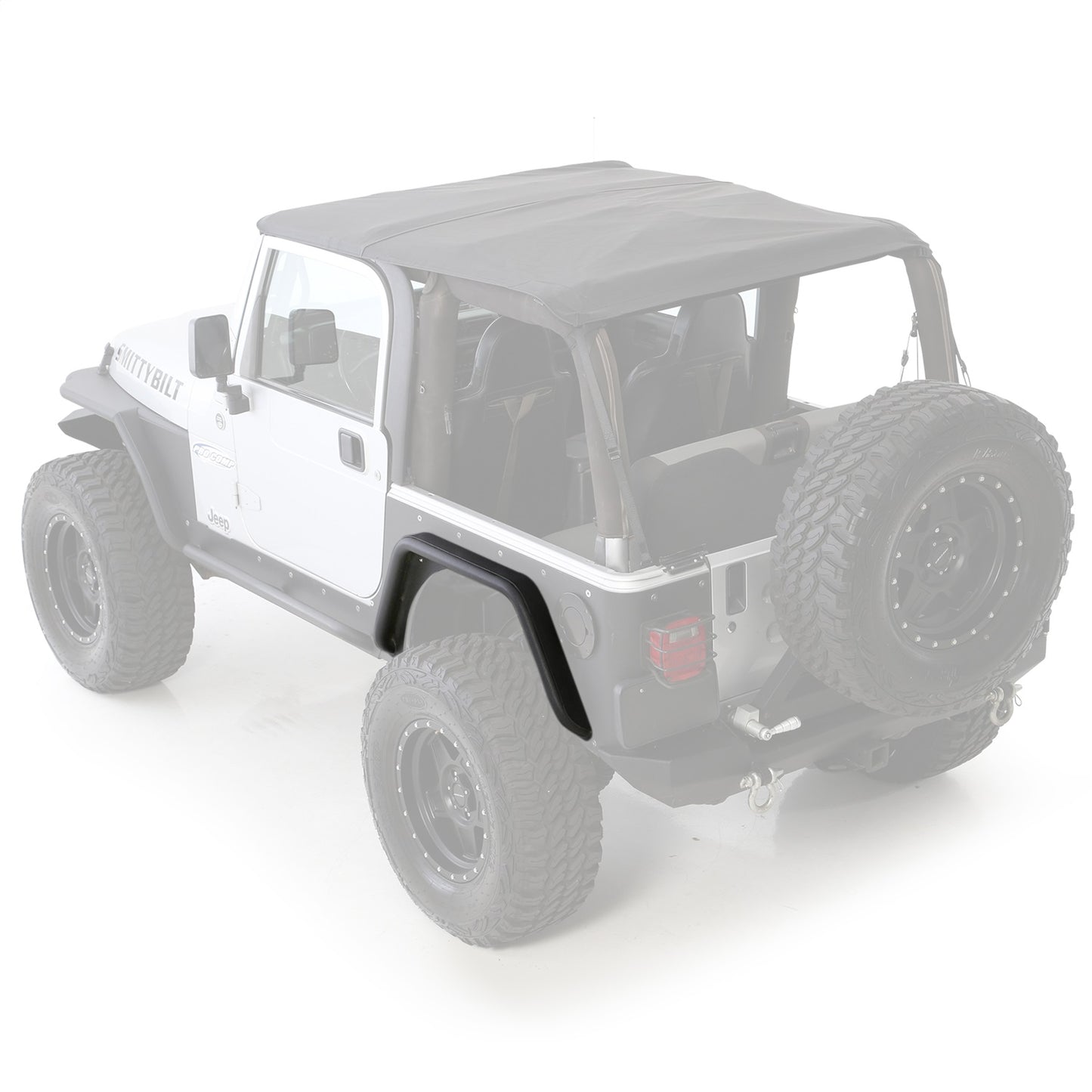 SMITTYBILT | XRC Rear 3 Inch Fender Flares 97-06 Wrangler TJ/LJ Black Textured Smittybilt |76875