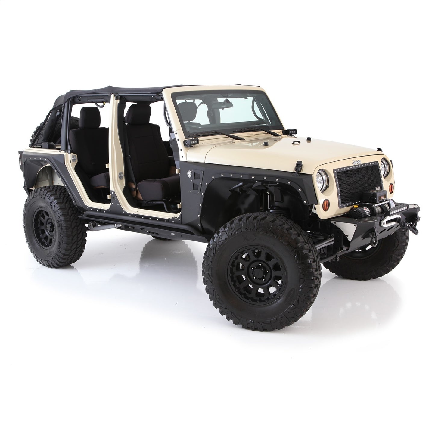SMITTYBILT | XRC Front Fenders Black Textured 07-18 Wrangler JK 2/4 Door Smittybilt |76880
