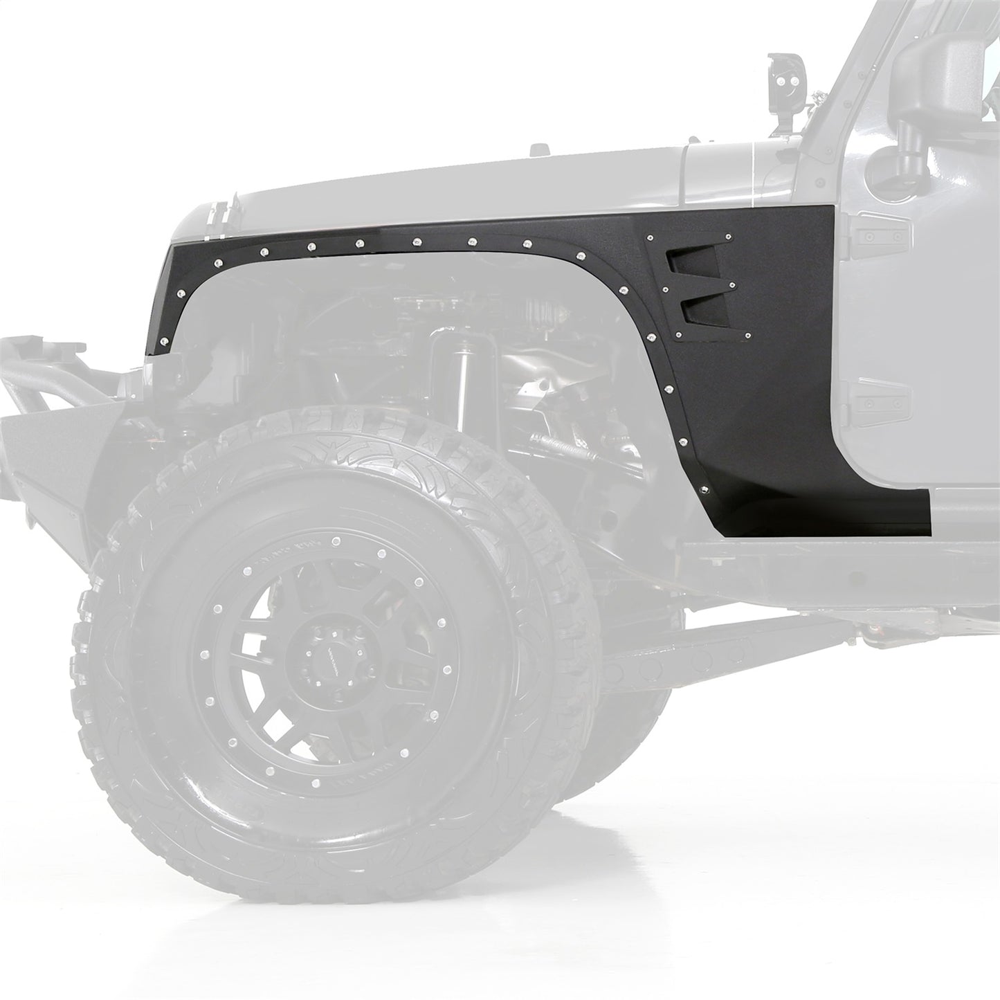 SMITTYBILT | XRC Front Fenders Black Textured 07-18 Wrangler JK 2/4 Door Smittybilt |76880