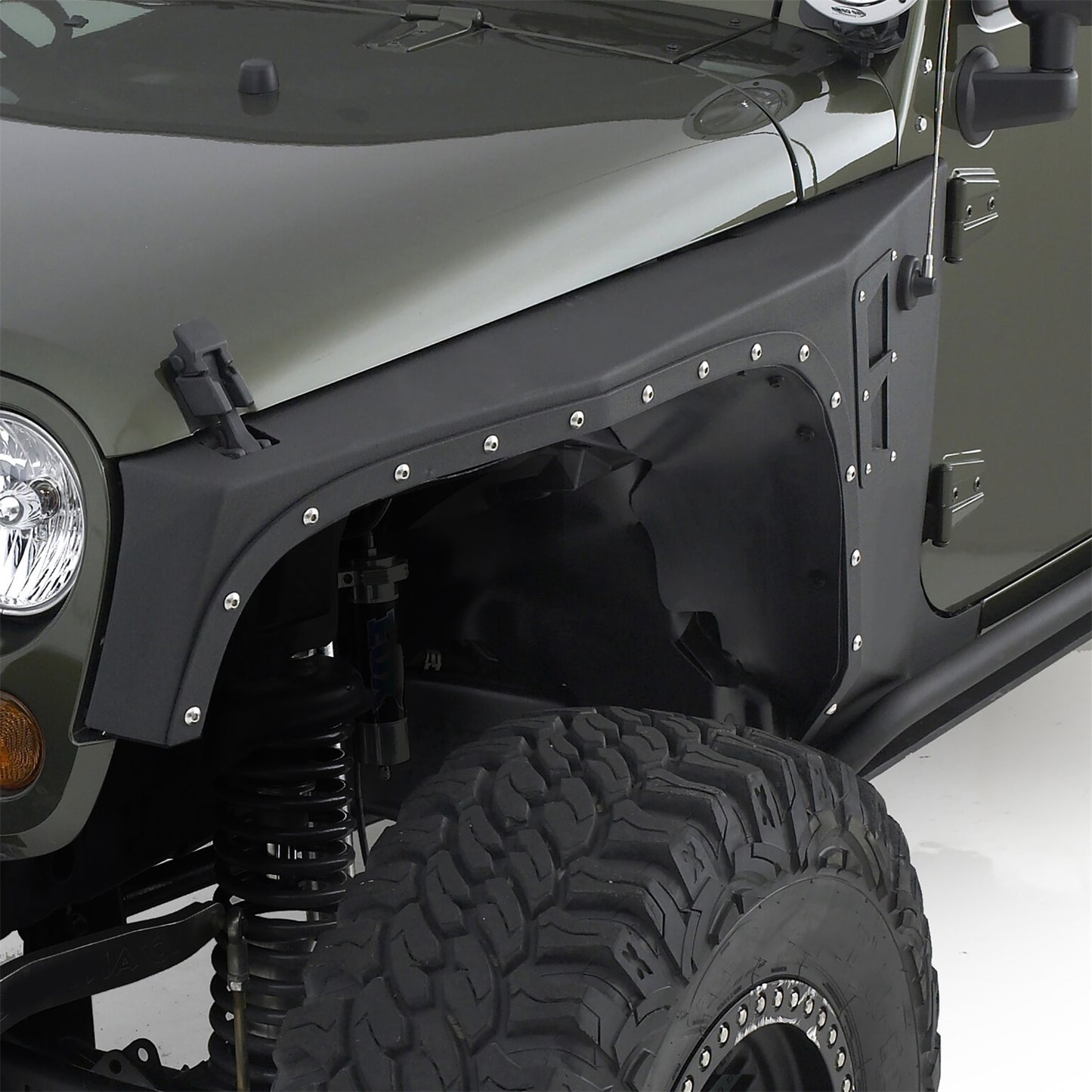 SMITTYBILT | XRC Front Fenders Black Textured 07-18 Wrangler JK 2/4 Door Smittybilt |76880