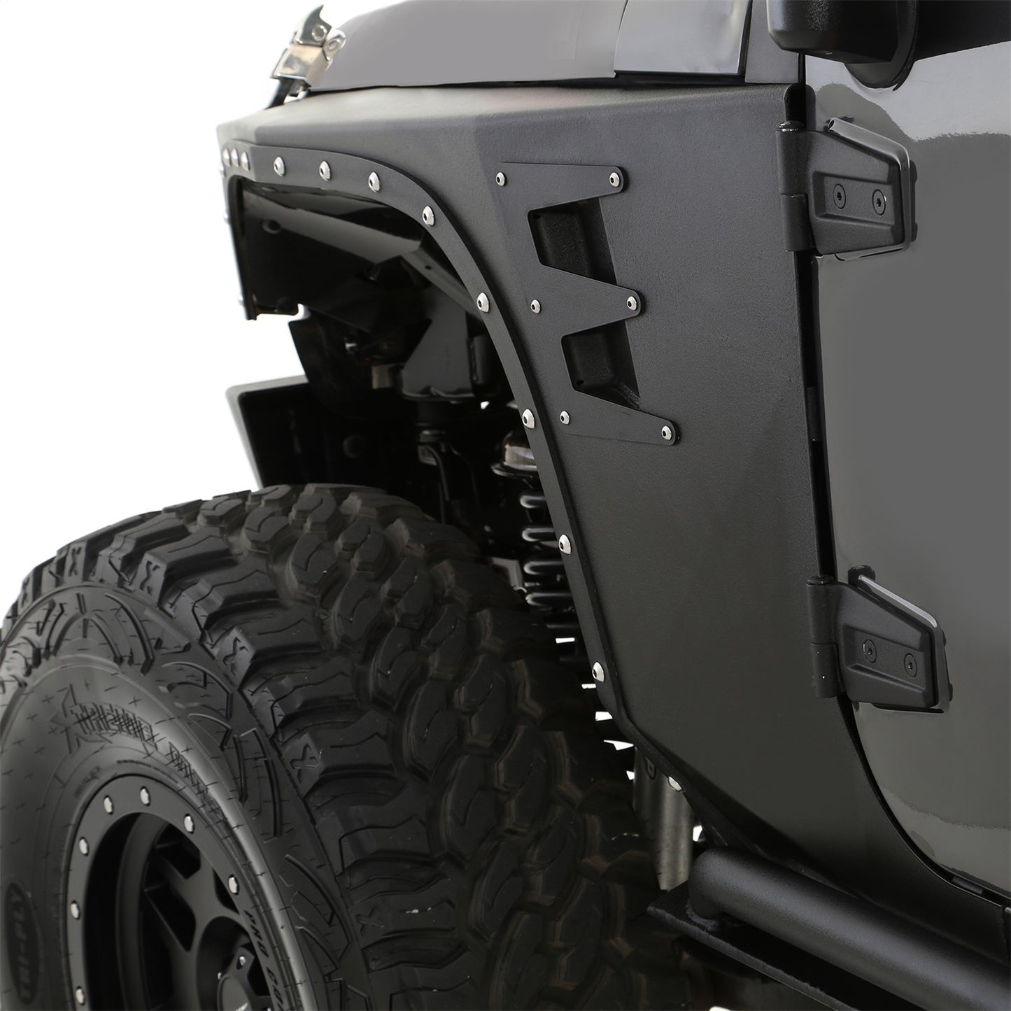 SMITTYBILT | XRC Front Fenders Black Textured 07-18 Wrangler JK 2/4 Door Smittybilt |76880