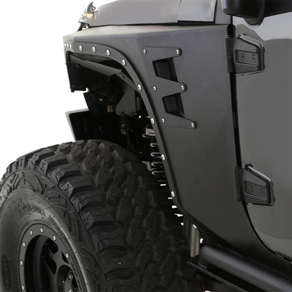 SMITTYBILT | XRC Front Fenders Black Textured 07-18 Wrangler JK 2/4 Door Smittybilt |76880