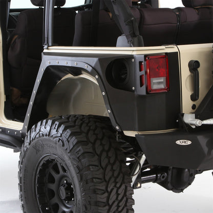 SMITTYBILT | XRC Rear Corner Guards Black Textured 07-18 Wrangler JK 4 Door Smittybilt |76882