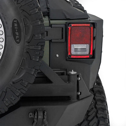 SMITTYBILT | XRC Rear Corner Guards Black Textured 07-18 Wrangler JK 4 Door Smittybilt |76882