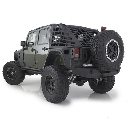 SMITTYBILT | XRC Rear Corner Guards Black Textured 07-18 Wrangler JK 4 Door Smittybilt |76882