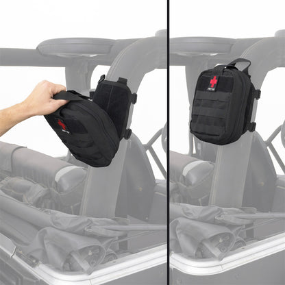 SMITTYBILT | Roll Bar Mount First Aid Storage Bag Black  Smittybilt |769541