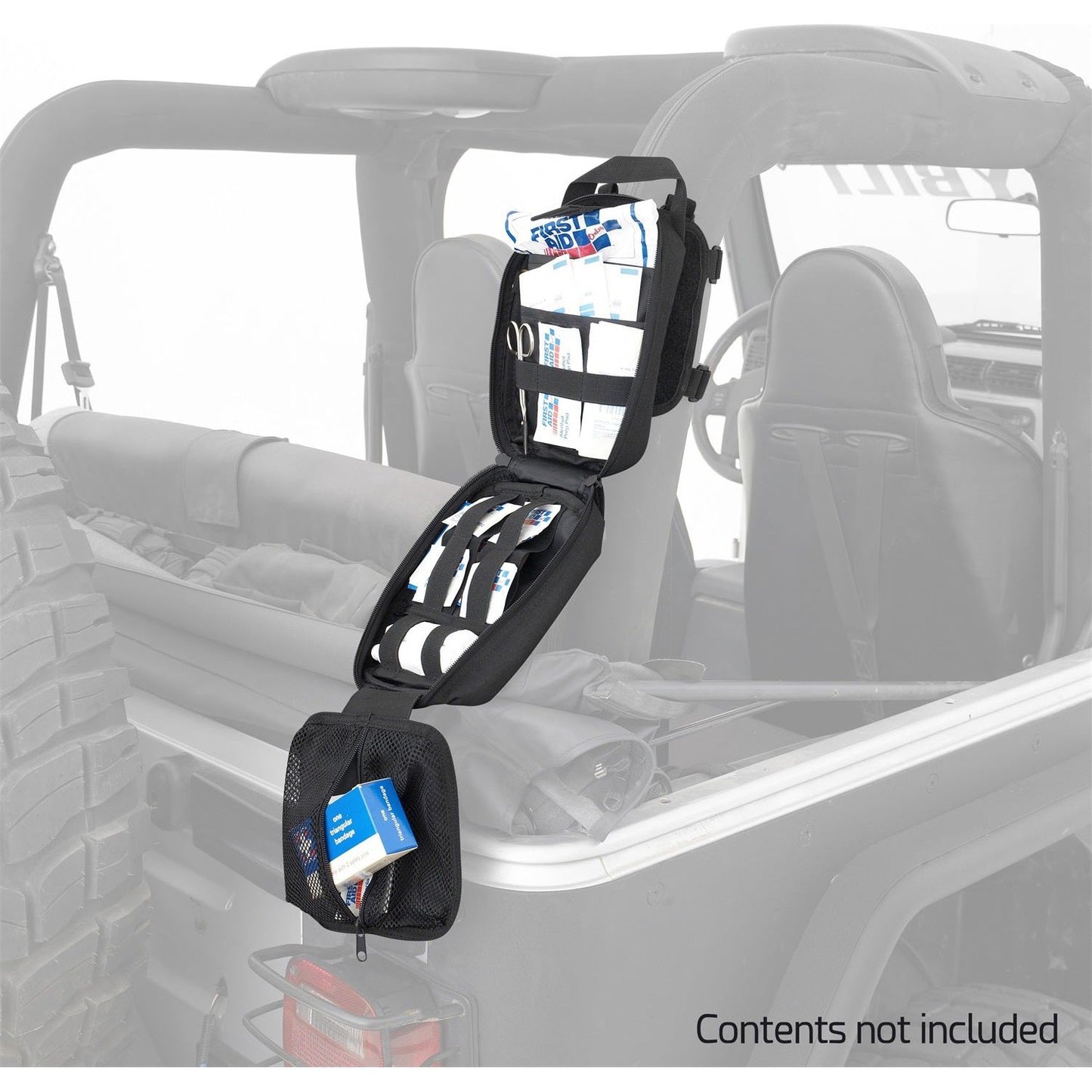 SMITTYBILT | Roll Bar Mount First Aid Storage Bag Black  Smittybilt |769541