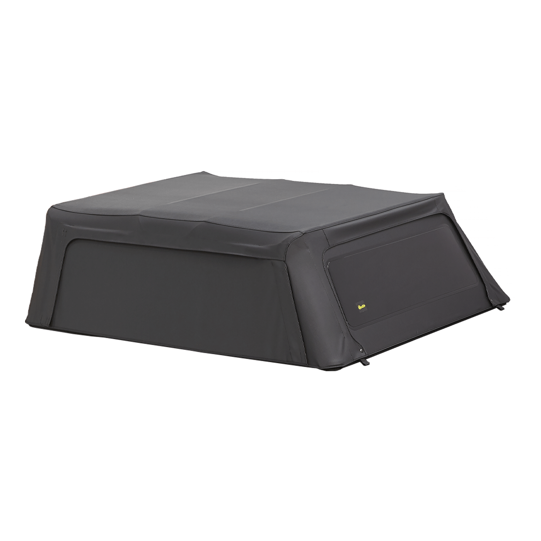 BESTOP | Supertop Truck Bed Cap 2 For Nissan 2005-2024 Frontier 5.0 Foot Black Diamond PVC Coated Sailcloth No Drill Bestop | 77338-35