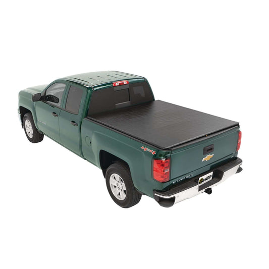BESTOP | Supertop For Truck 2 Tonneau Covers For Chevy/GMC 2015-2024 Colorado/Canyon 5.0 Foot Black Diamond Bestop | 77423-35 on a green truck.