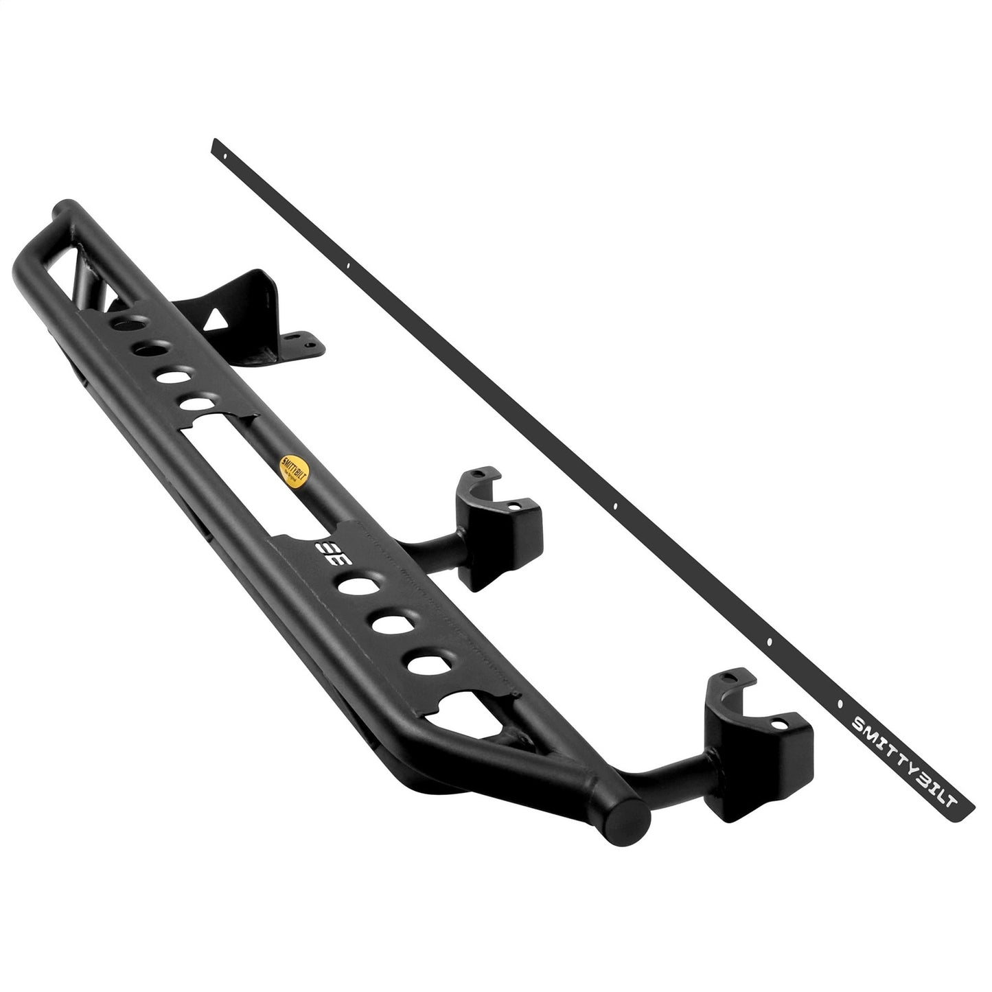 SMITTYBILT | SRC Side Armor with Steps for 2018-Up Jeep Wrangler 4 Doors JL Does not fit JK models Smittybilt |77634