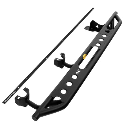SMITTYBILT | SRC Side Armor with Steps for 2018-Up Jeep Wrangler 4 Doors JL Does not fit JK models Smittybilt |77634