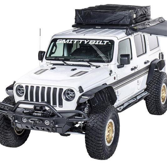 SMITTYBILT | XRC Front and Rear Flat Fender Flare Set 2018-2026 Jeep Wrangler Smittybilt |77837