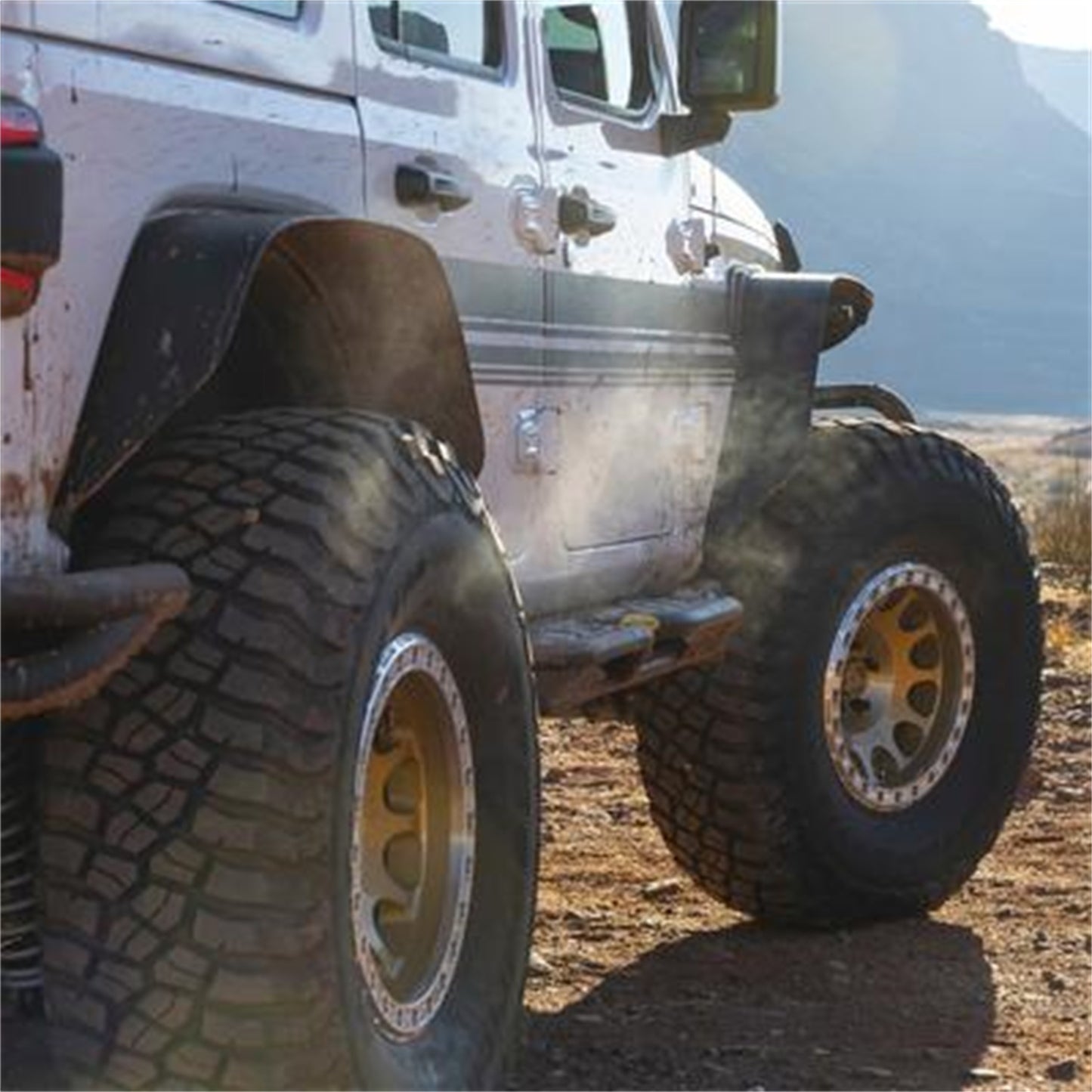 SMITTYBILT | XRC Front and Rear Flat Fender Flare Set 2018-2026 Jeep Wrangler Smittybilt |77837