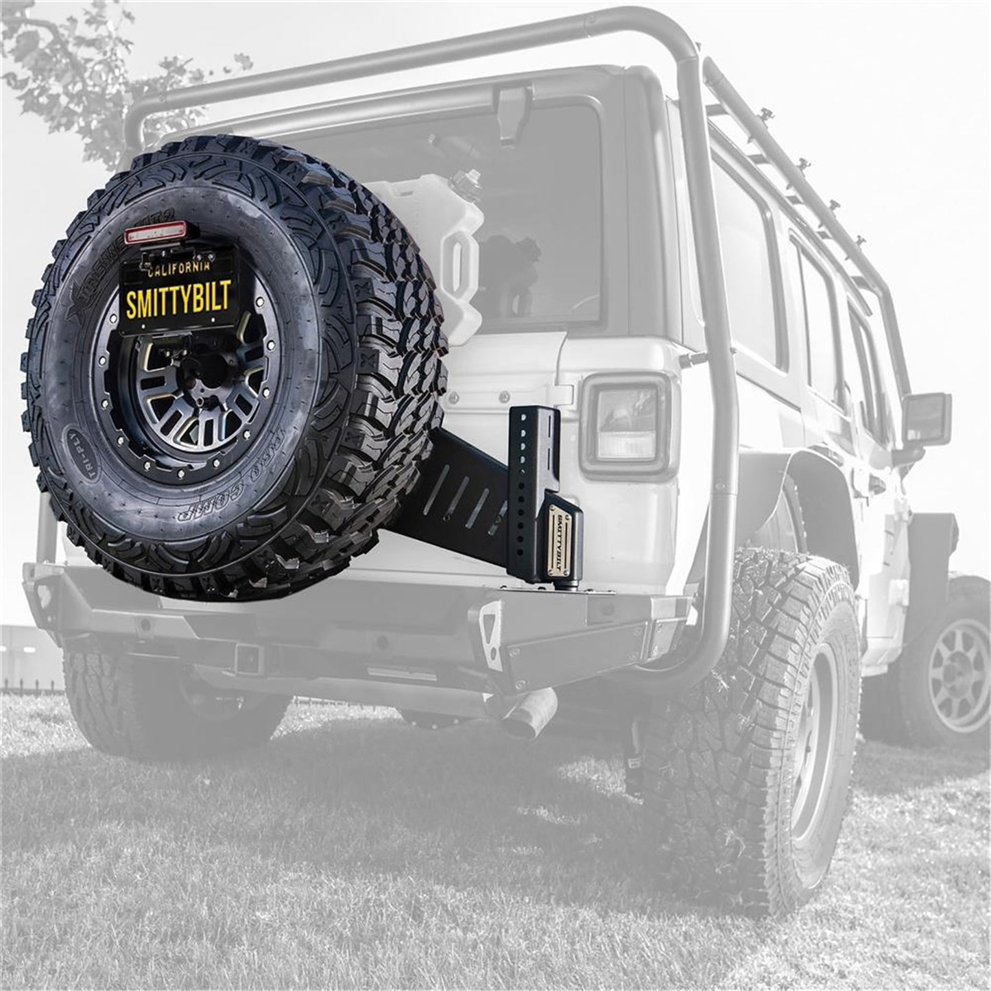 SMITTYBILT | XRC Gen3 Tire Carrier 2018-2022 Jeep Wrangler Smittybilt |77857
