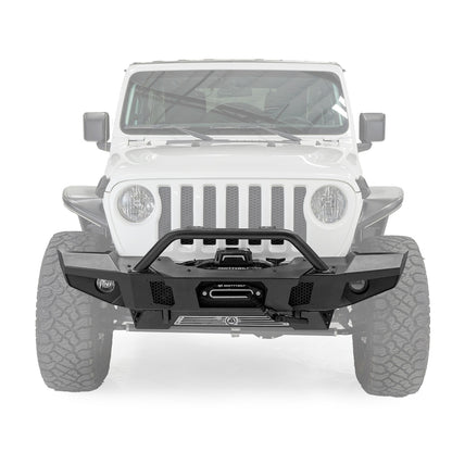 SMITTYBILT | Atlas Front Bumper Winch Compatible 2018-2023 Jeep Wrangler Smittybilt |77892