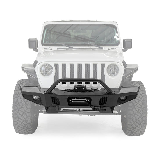 SMITTYBILT | Atlas Front Bumper Winch Compatible 2018-2023 Jeep Wrangler Smittybilt |77892
