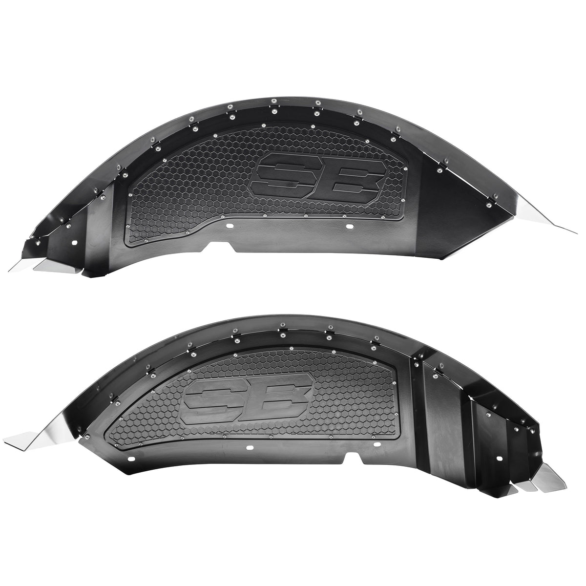 Rear Aluminum Inner Fender Liner Pair – Black (18+ JL/JLU) view 3