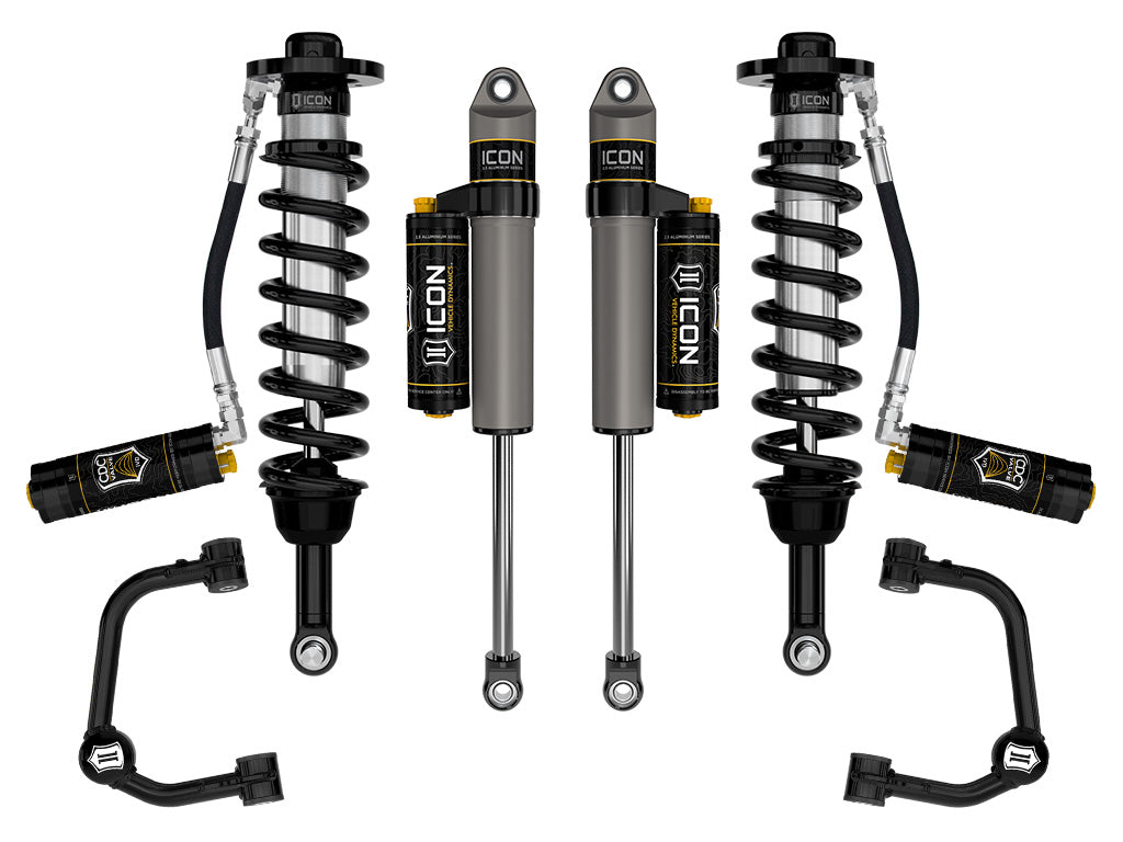 ICON K93164T 2021-2026 Ford F-150 Tremor, 2.5-3" Lift, Stage 4 Suspension System, Tubular, CDCV
