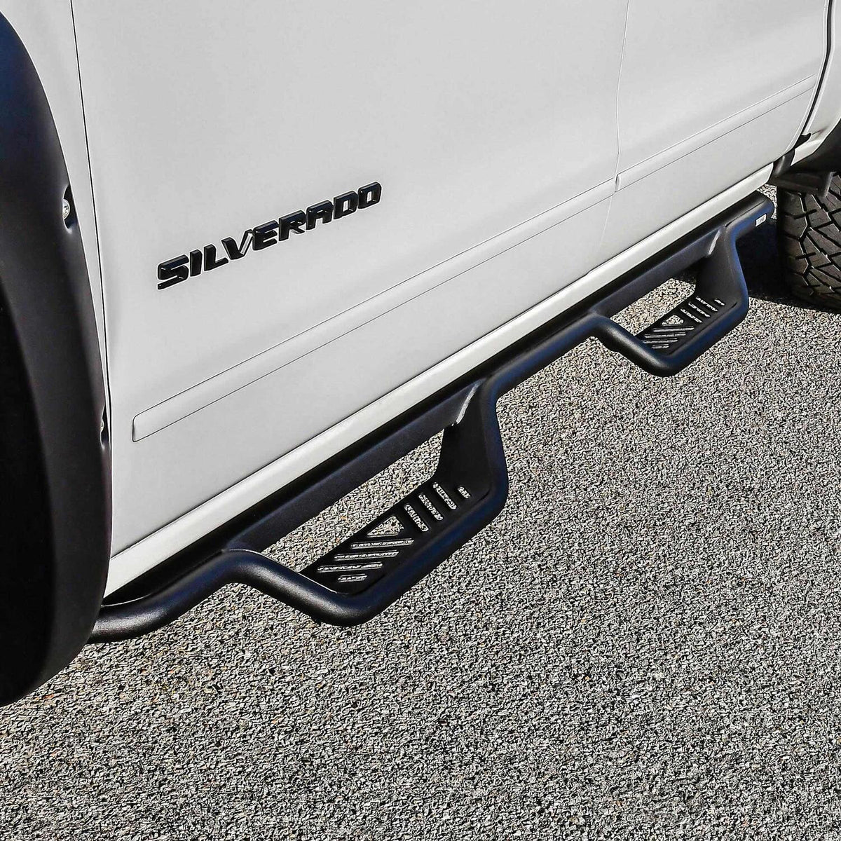 Westin Outlaw Drop Nerf Steps 2014-2018 Chevy/GMC Silverado/Sierra 1500 Crew Cab (Rocker Mount)