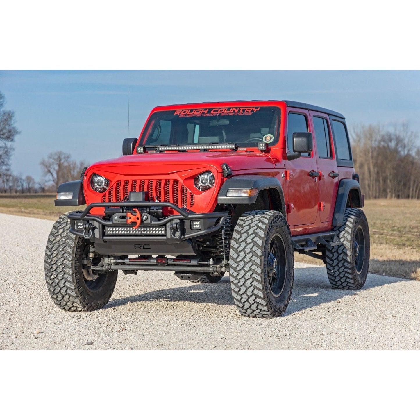 ROUGH COUNTRY | 3.5 Inch lift Kit  C/A Drop  FR D/S  M1  Jeep Wrangler Unlimited (24-26) | 91940