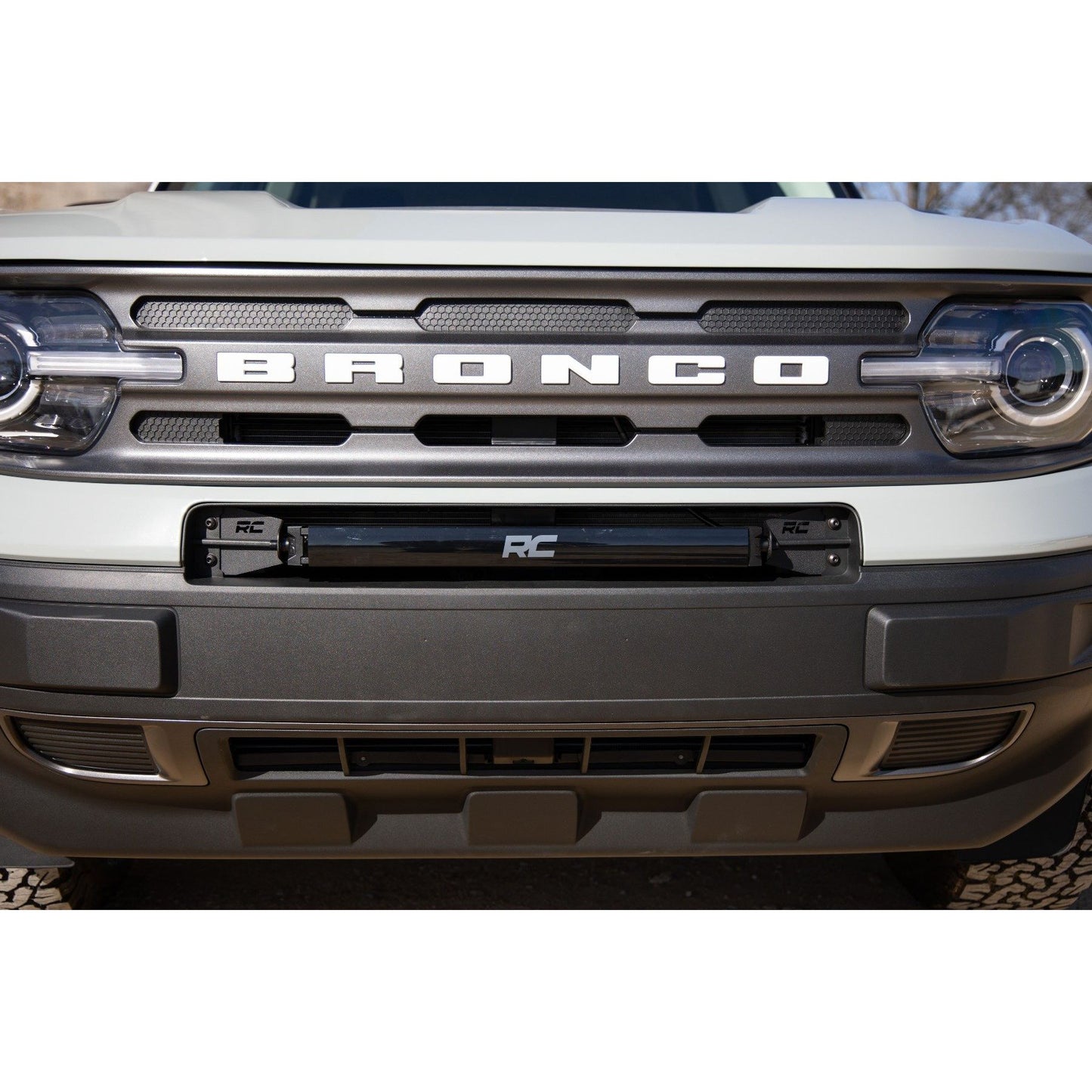 ROUGH COUNTRY 20 Inch Black Series LED Light Bar | Single Row | Cool White DRL | 70720BLDRL