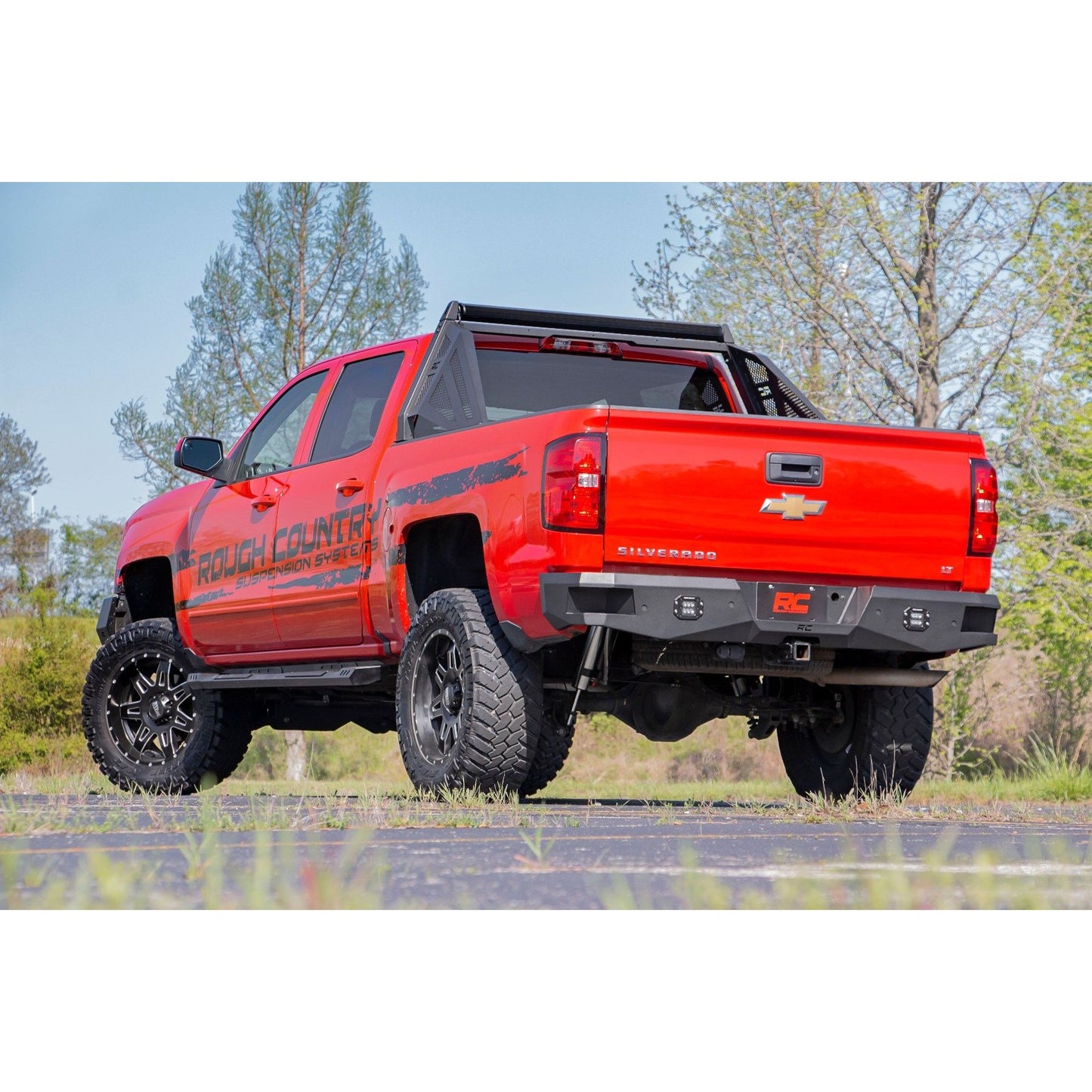 ROUGH COUNTRY Rear Bumper | LED | Chevy Silverado & GMC Sierra 1500 2WD/4WD (2007-2018 & Classic) | 10773