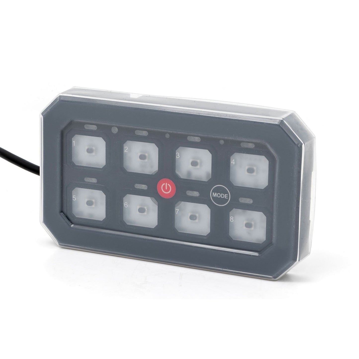 ROUGH COUNTRY 8 Gang Switch Panel | Bluetooth | RGB Backlit Buttons | Multifunction Modes | 70975