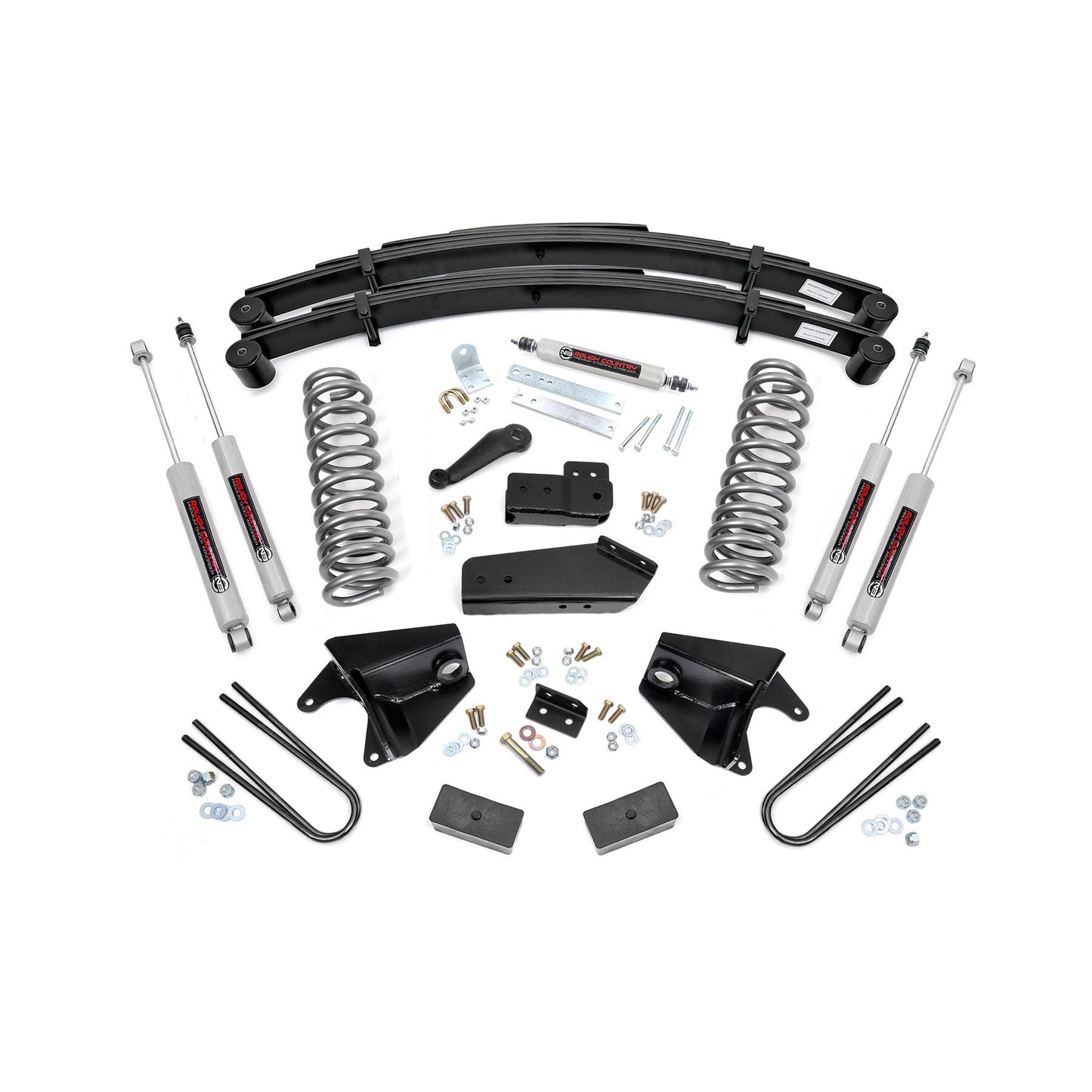 ROUGH COUNTRY | 6 Inch Lift Kit  RR Springs  Ford Bronco/F-150 4WD (1980-1996) | 525.2
