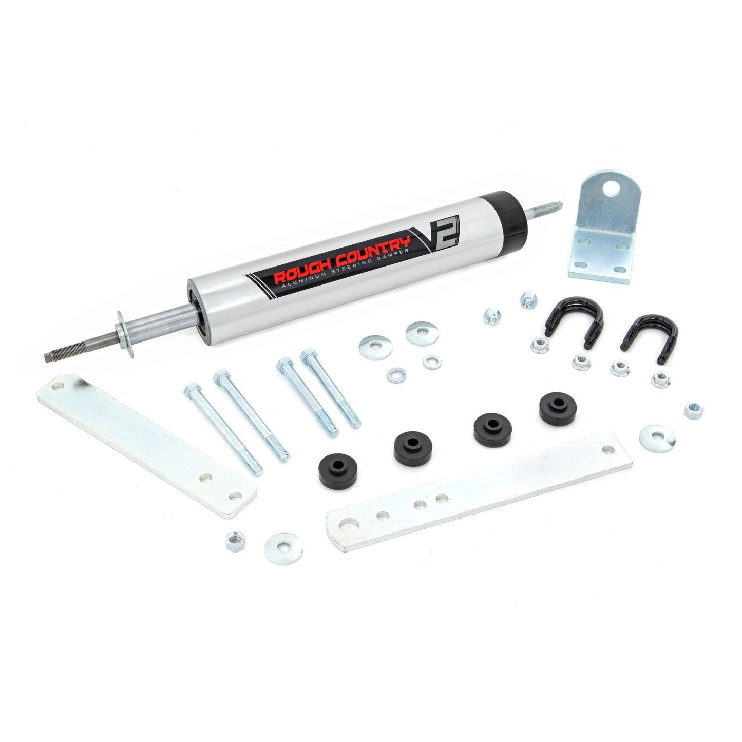 ROUGH COUNTRY V2 Steering Stabilizer | Ford Bronco/F-150/F-250  (1980-1998) | 8734270