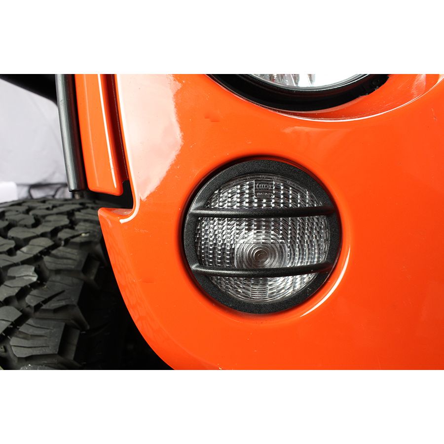 KENTROL Jeep JK Front Marker Covers Pair 07-18 Wrangler JK Textured Black Kentrol  80009