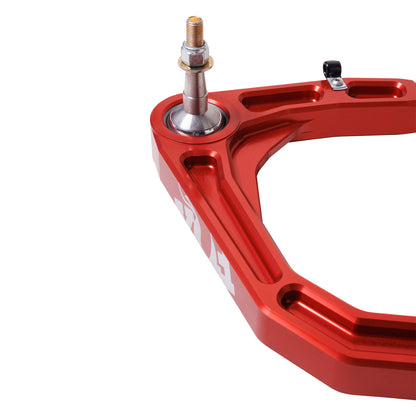 FOX | Control Arm 2024-On Ford Ranger Raptor Upper Control Arm Orange Kit | 803-35-021 close-up of red aluminum design
