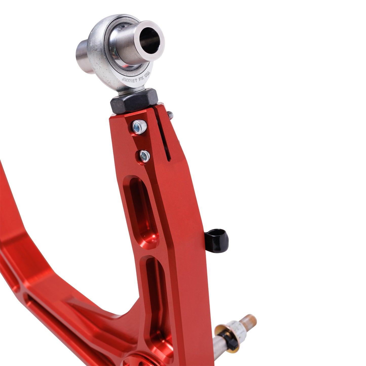 FOX | Control Arm 2024-On Ford Ranger Raptor Upper Control Arm Orange Kit | 803-35-021 close-up of machined aluminum design