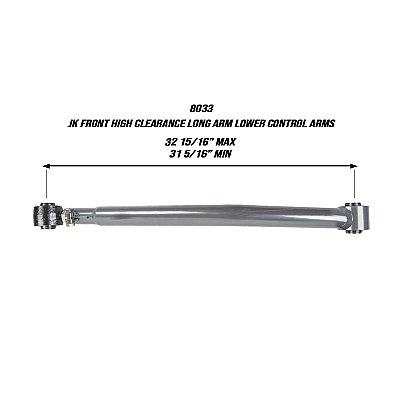 Synergy Jeep JK / JKU Front High Clearance Long Arm Lower Control Arms — Synergy Jeep JK / JKU Front High Clearance Long Arm