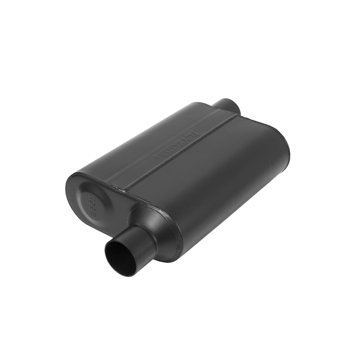 FLOWMASTER 40 Series Chambered Muffler 40 Series Stainless Steel 2.25 Offset In 2.25 Offset Out Aggressive Sound