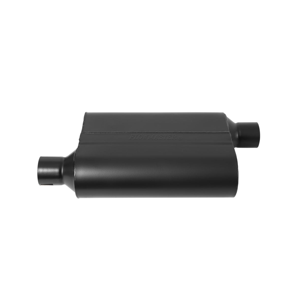 FLOWMASTER 40 Series Chambered Muffler 40 Series Stainless Steel 2.25 Offset In 2.25 Offset Out Aggressive Sound