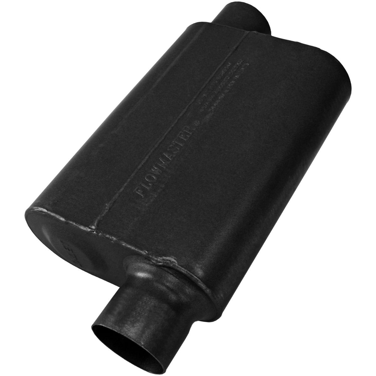 FLOWMASTER 40 Series Chambered Muffler 40 Series Stainless Steel 3.00 Offset In 3.00 Offset Out Aggressive Sound