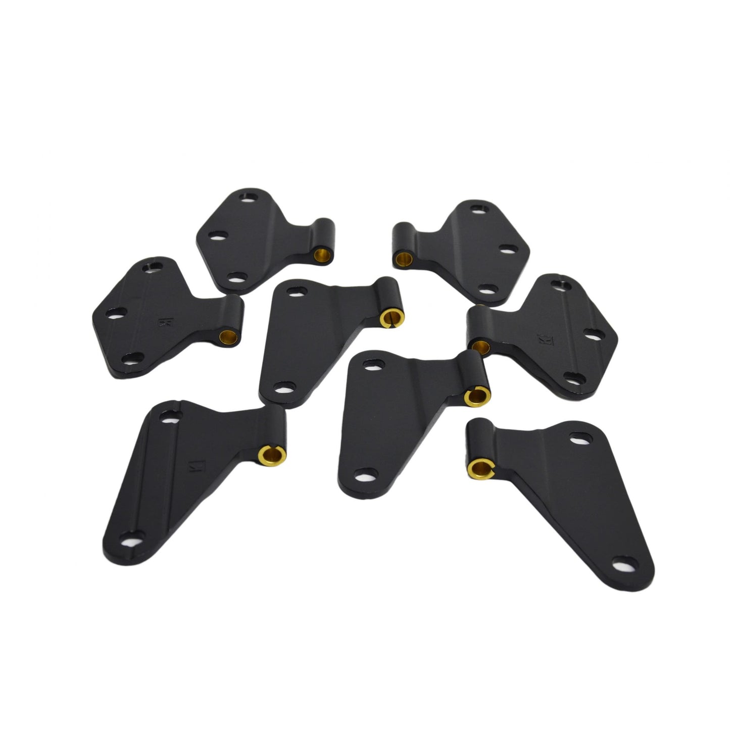 KENTROL BLACK TEXTURE HINGE 8PC (07-18 JK) 80581