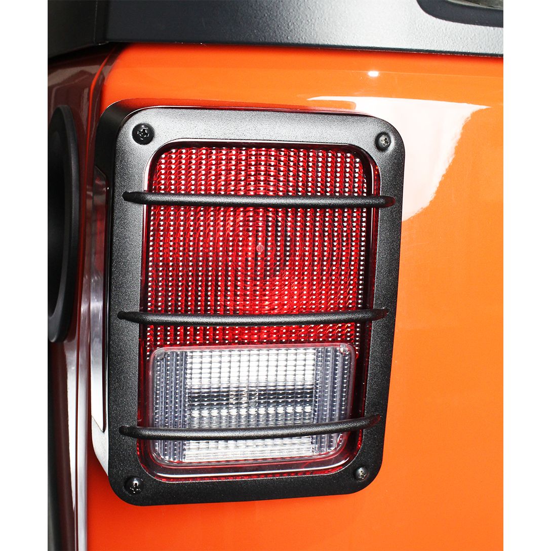 KENTROL Jeep JK Taillight Guard Pair 07-18 Wrangler JK Textured Black Kentrol  80582