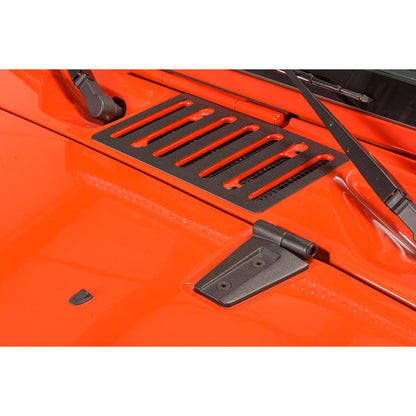 KENTROL Jeep JK Hood Kit Without Hood Catch 07-18 Wrangler JK Textured Black Kentrol  80588WHC
