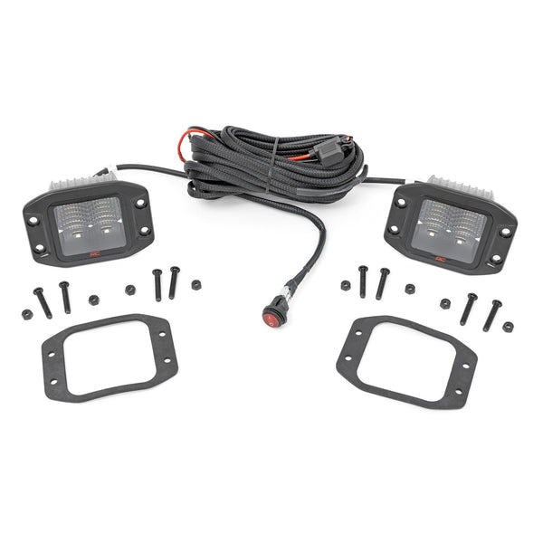 ROUGH COUNTRY | 2 Inch Spectrum Series LED Light Pods  Flush Mount | 80803