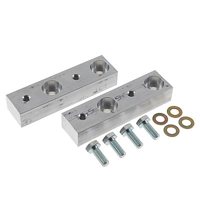 Synergy Jeep JK Rear Long Travel Upper Shock Mount, Sway Bar Relocation Bracket — Rear Swaybar Relocation Bracket