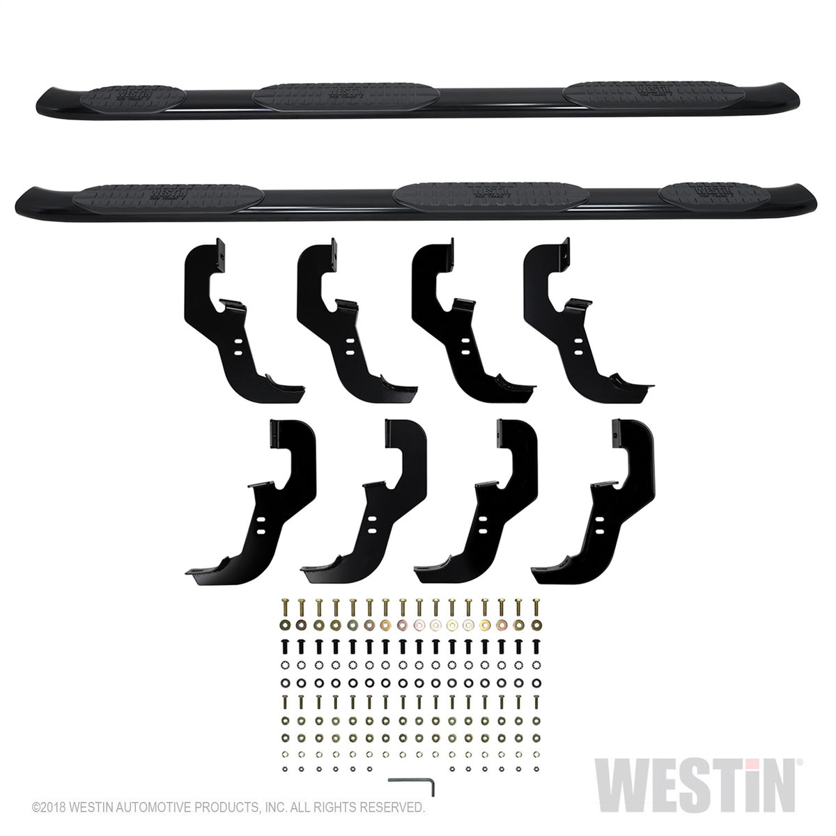 Westin PRO TRAXX 5 Oval W2W Nerf Steps 2019-2024 Chevy/GMC Silverado/Sierra 1500 Crew Cab
