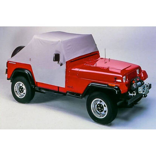 BESTOP | All Weather Jeep Trail Cover For Jeep 1976-1986 CJ7 Charcoal/Gray Bestop | 81035-09 on red Jeep CJ7