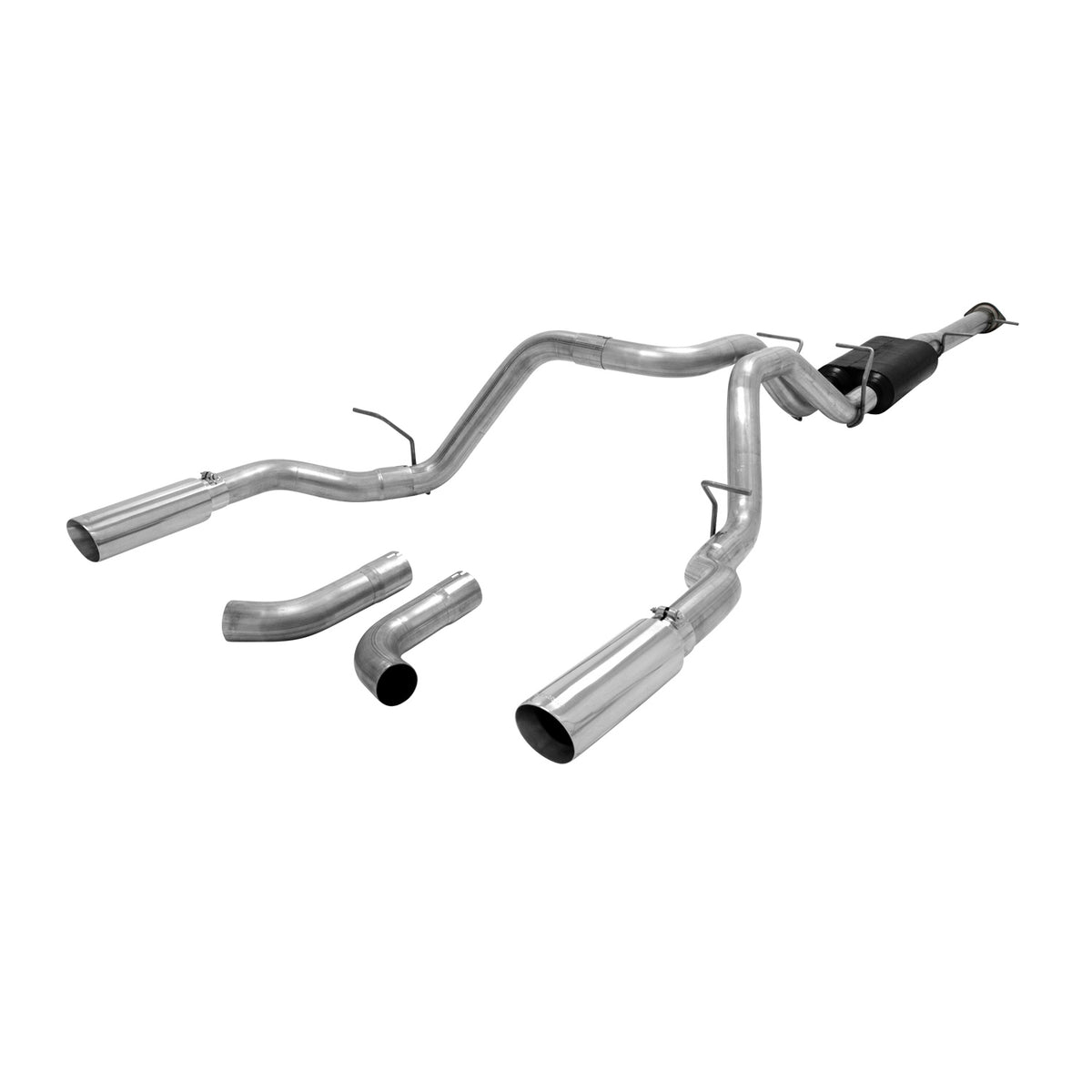 FLOWMASTER American Thunder Cat-Back Exhaust System Fits 2011-2019 Silverado/Sierra 2500Hd/3500Hd With 6.0L Engine Aggressive
